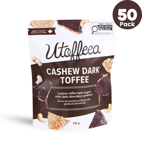 Case of 50 x Cashew Dark Toffee 135g