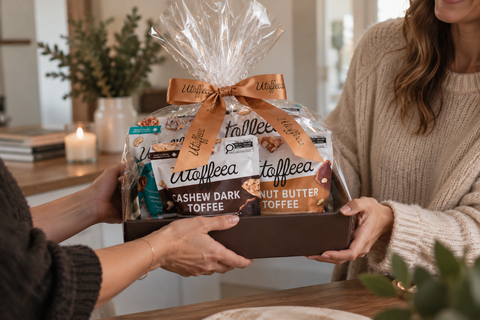 Canadian corporate gift basket featuring Utoffeea gourmet treats